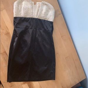 Strapless cocktail dress